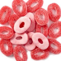 Gominolas de azúcar Aros de fresa (1 kg) - Sin gluten - Fini