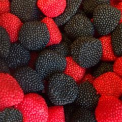 Gominolas de azúcar Moras rojas y negras (1 kg) - Sin gluten - Fini