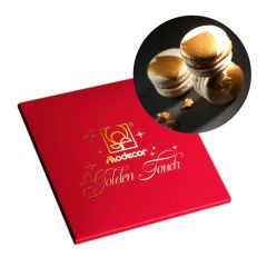 Hojas doradas comestibles Golden Touch 8 x 8 cm (45) - Sin gluten - Modecor