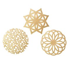 Mandalas dorados comestibles Golden Touch (12) - Sin gluten - Modecor
