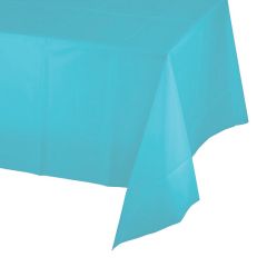 Mantel fino de plástico azul bebé 1,37 x 2,74 m - Amscan