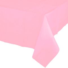 Mantel de papel rosa bebé 1,20 x 1,80 m - Conver Party