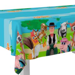 Mantel fino de plástico La Granja de Zenón 1,2 x 1,8 m - Conver Party