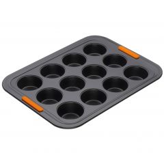 Bandeja molde antiadherente para 12 magdalenas - Acero al carbono - Le Creuset