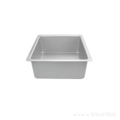 Molde de aluminio profesional cuadrado 20 x 10 cm - Decora