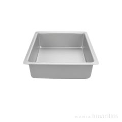 Molde de aluminio profesional cuadrado 20 x 7,5 cm - Decora