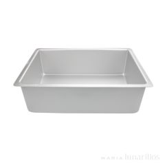 Molde de aluminio profesional rectangular 30 x 20 x 10 cm - Decora