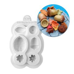 Molde para fondant frutos secos de invierno - Katy Sue Designs