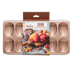 Molde antiadherente para 12 Madeleines Gold Line - Decora