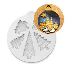 Molde para fondant árboles de navidad - Katy Sue Designs