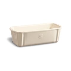 Molde para pan rectangular con borde crema 28 x 13 x 9 cm - Cerámica - Emile Henry