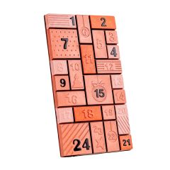 Molde de policarbonato para tableta de chocolate Calendario de Adviento - Martellato