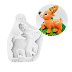Molde silicona para fondant reno de Navidad - Katy Sue Designs