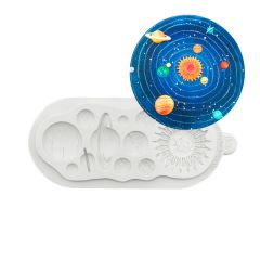 Molde silicona para fondant planetas - Katy Sue Designs