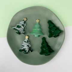 Set de moldes para chocolate 4 árboles de Navidad