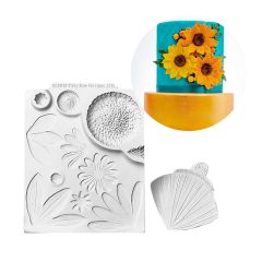 Moldes silicona para fondant girasoles y margaritas (2) - Katy Sue Designs