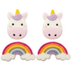Nubes de azúcar unicornios y arcoíris (12) - PME