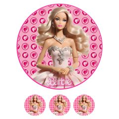 Oblea Barbie 20 cm - María Lunarillos