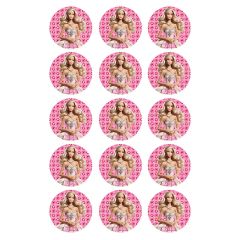 Oblea Barbie 5 cm (15) - María Lunarillos