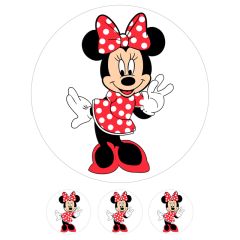 Oblea Minnie Mouse 20 cm - María Lunarillos