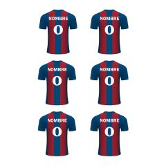 Papel de oblea - Camiseta fútbol Barcelona nombre y número 8 cm (6) - Impresión personalizada