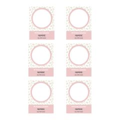 Papel de azúcar con foto, nombre y fecha personalizada - Mi primera Comunión rosa 6 x 8 cm (6)