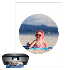 Papel de arroz fino - Círculo de 18 cm - Impresión personalizada