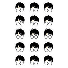 Papel de azúcar Harry Potter 5 cm (15) - María Lunarillos