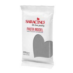 Pasta para modelar gris plata 250 g - Sin gluten - Saracino