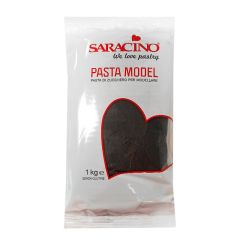 Pasta para modelar negra 1 kg - Sin gluten - Saracino