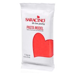 Pasta para modelar roja 1 kg - Sin gluten - Saracino