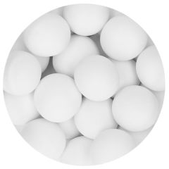 Perlas de chocolate blanco mate XXL 130 g - Funcakes