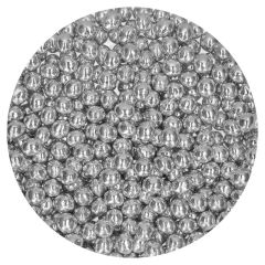 Perlas de chocolate crujiente plata metalizado 60 g - Funcakes
