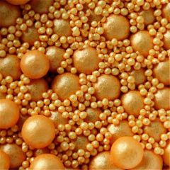 Perlas y nonpareils de azúcar dorados 90 g - Azucren