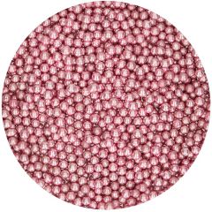 Perlas rosas metalizadas 80 g - Funcakes
