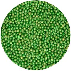 Perlas verdes metalizadas 80 g - Funcakes