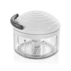 Picadora giratoria de verduras blanca Rotomac - Acero inoxidable - Metaltex