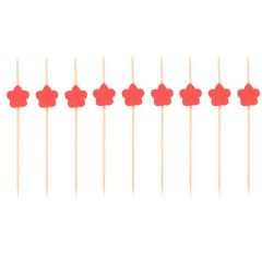 Pinchos-brochetas con flor para aperitivos 7 cm (40) - Papstar