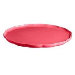 Plato de cerámica grande con bordes ondulados rosa 31,5 cm - Emile Henry