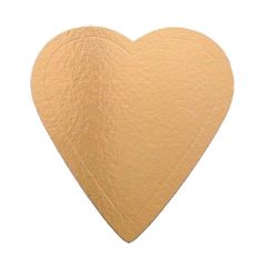 Plato en forma de corazón para tarta dorado 26 cm