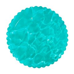 Plato redondo ondulado agua 25 cm