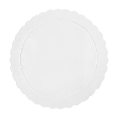 Plato redondo ondulado blanco 30 cm