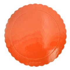 Plato redondo ondulado naranja 30 cm
