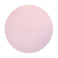 Plato redondo ondulado rosa bebé 30 cm
