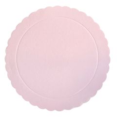 Plato redondo ondulado rosa bebé 35 cm