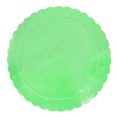 Plato redondo ondulado verde claro 30 cm