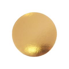 Plato redondo para tarta dorado 20 cm