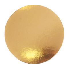 Plato redondo para tarta dorado 32 cm