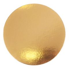 Plato redondo para tarta dorado 34 cm