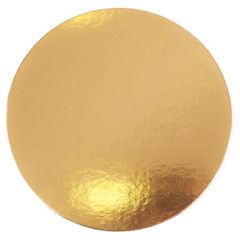 Plato redondo para tarta dorado 36 cm